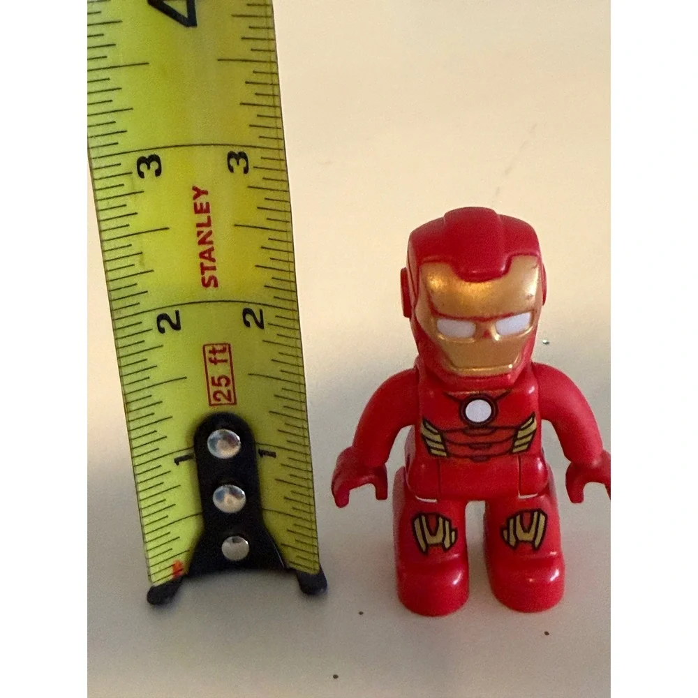 LEGO Duplo Iron Man Marvel Avengers Minifigure Red Gold Superhero Toy Figure